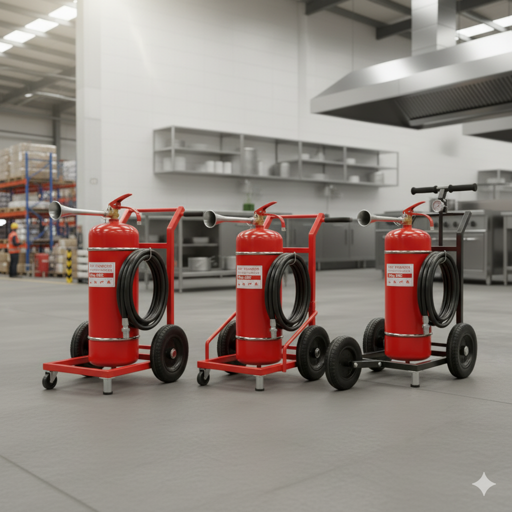 25kg Powder Trolley Fire Extinguisher